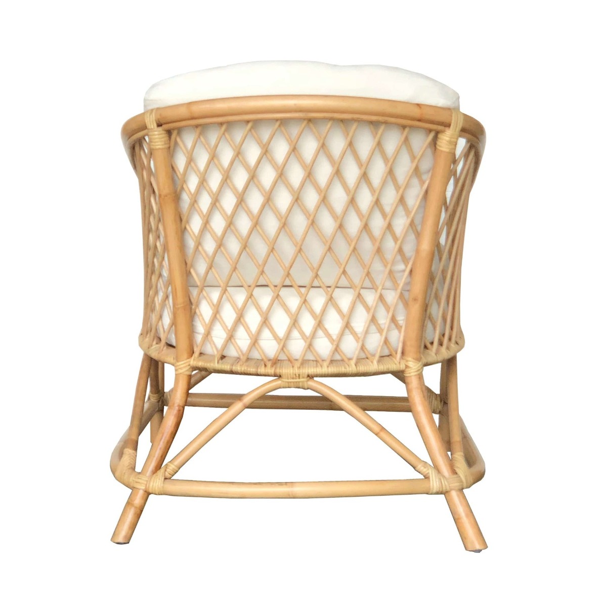 Montego Natural Rattan Lounge Chair with Cushions, W 73cm D 72cmcm H 85cm (RRP $949) - Image 4