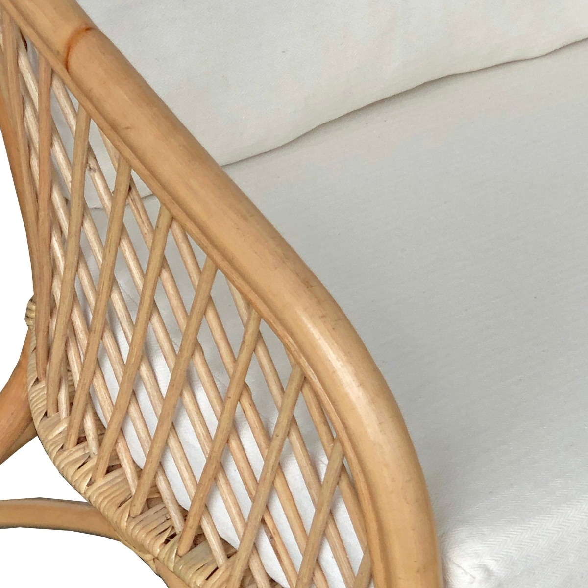 Montego Natural Rattan Lounge Chair with Cushions, W 73cm D 72cmcm H 85cm (RRP $949) - Image 8