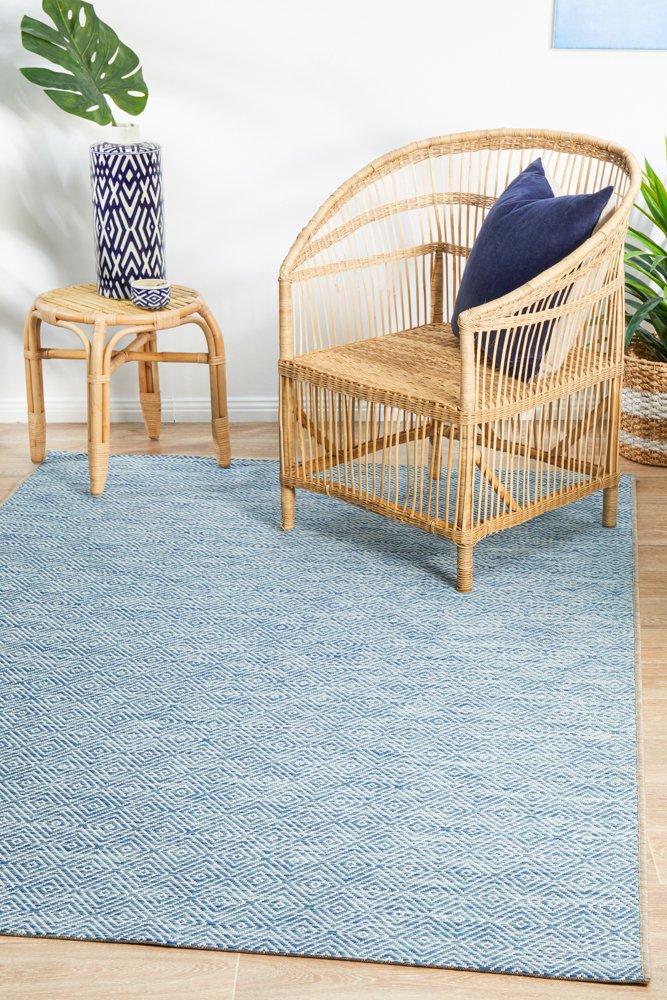 "Terrace" Hamptons Style Outdoor/Indoor Rug 5500, Blue - Image 6