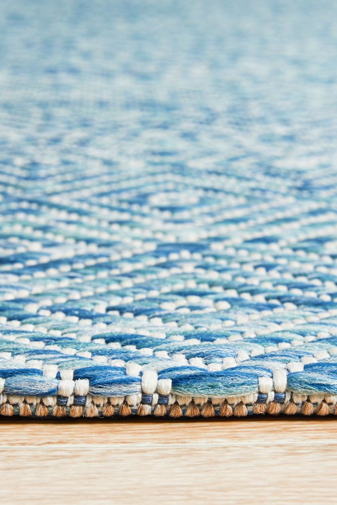 "Terrace" Hamptons Style Outdoor/Indoor Rug, Blue-TER-5500-BLU-230X160 - Image 4