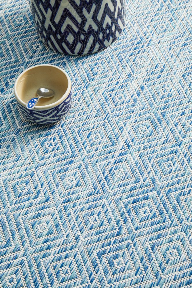 "Terrace" Hamptons Style Outdoor/Indoor Rug, Blue-TER-5500-BLU-230X160 - Image 6