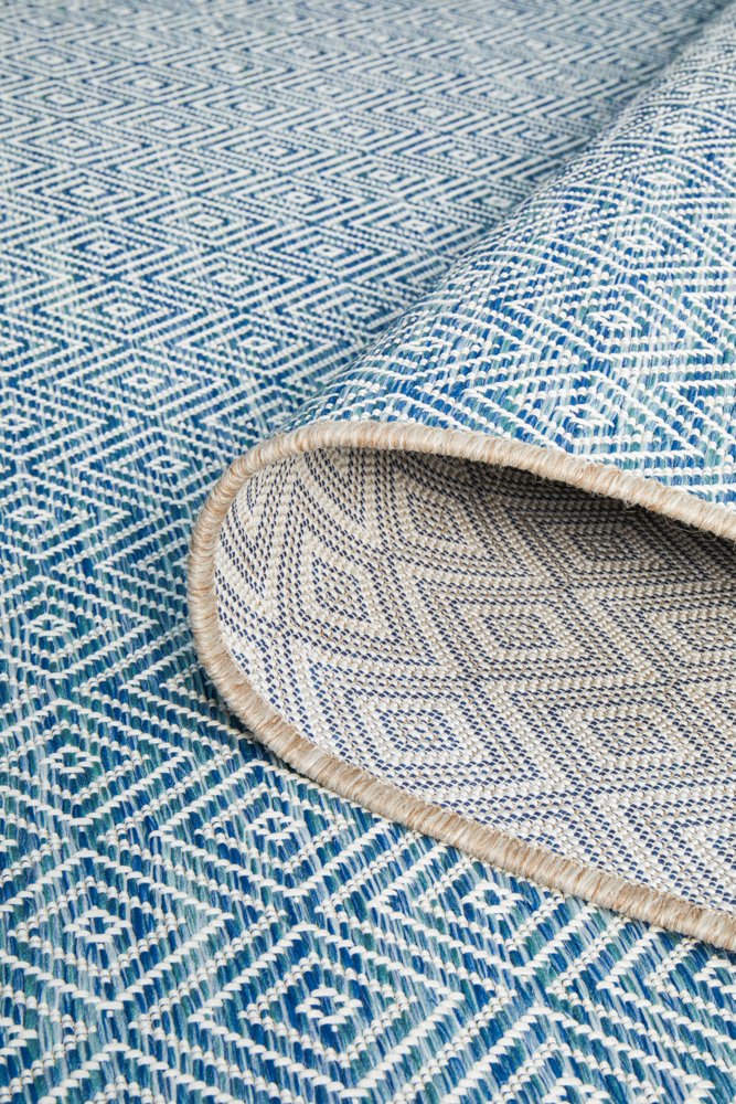 "Terrace" Hamptons Style Outdoor/Indoor Rug, Blue-TER-5500-BLU-330X240 - Image 4