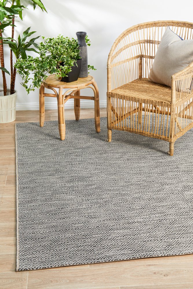 "Terrace" Hamptons Style Outdoor/Indoor Rug 5500, Grey-Terrace Grey 400cm x 300cm 5500 - Image 6