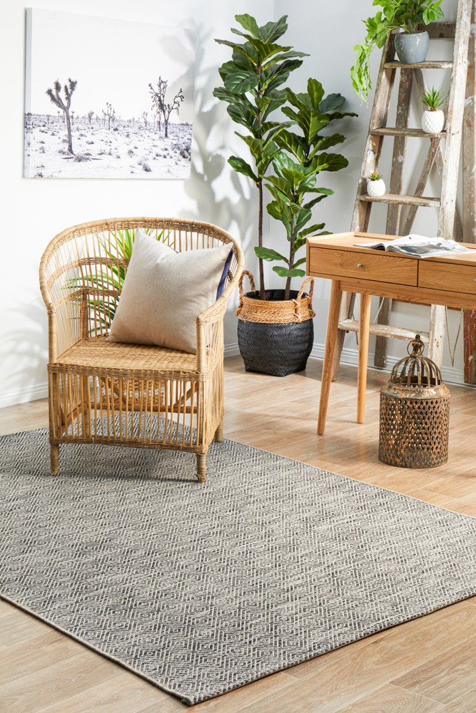 "Terrace" Hamptons Style Outdoor/Indoor Rug, Grey-TER-5500-GREY-290X200 - Image 7