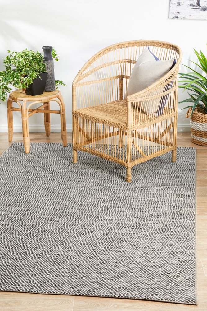 "Terrace" Hamptons Style Outdoor/Indoor Rug, Grey-TER-5500-GREY-230X160 - Image 8