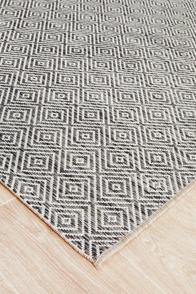 "Terrace" Hamptons Style Outdoor/Indoor Rug, Grey-TER-5500-GREY-230X160 - Image 2