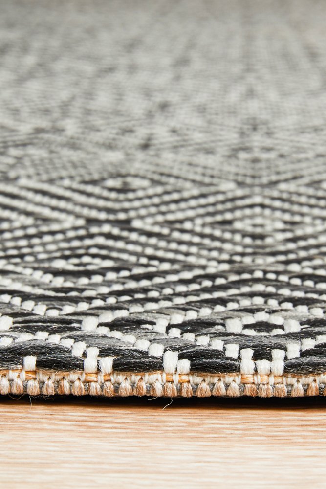 "Terrace" Hamptons Style Outdoor/Indoor Rug 5500, Grey-Terrace Grey 290cm x 200cm 5500 - Image 3