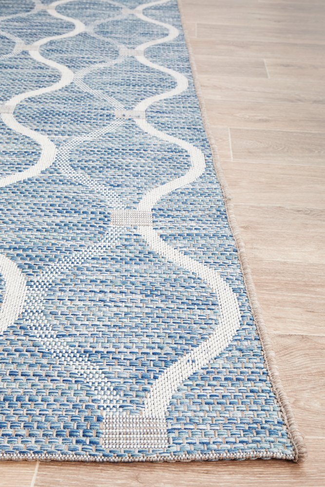 "Terrace" Hamptons Style Outdoor/Indoor Rug, Blue-TER-5501-BLU-330X240 - Image 5