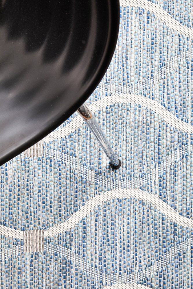 "Terrace" Hamptons Style Outdoor/Indoor Rug, Blue-TER-5501-BLU-330X240 - Image 7