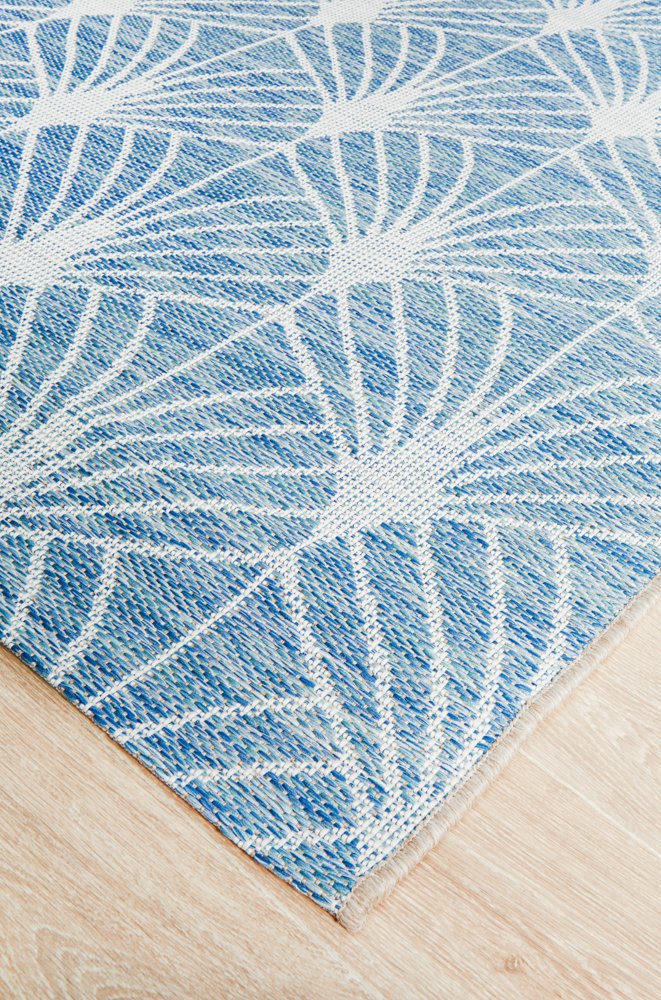 "Northampton" Hamptons Style Indoor Rug , Navy & White - Image 2