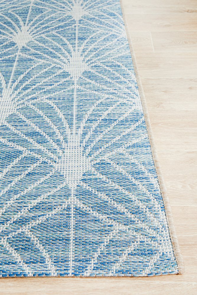 "Terrace" Hampton Style Outdoor/Indoor Rug 5502, Blue - Image 7