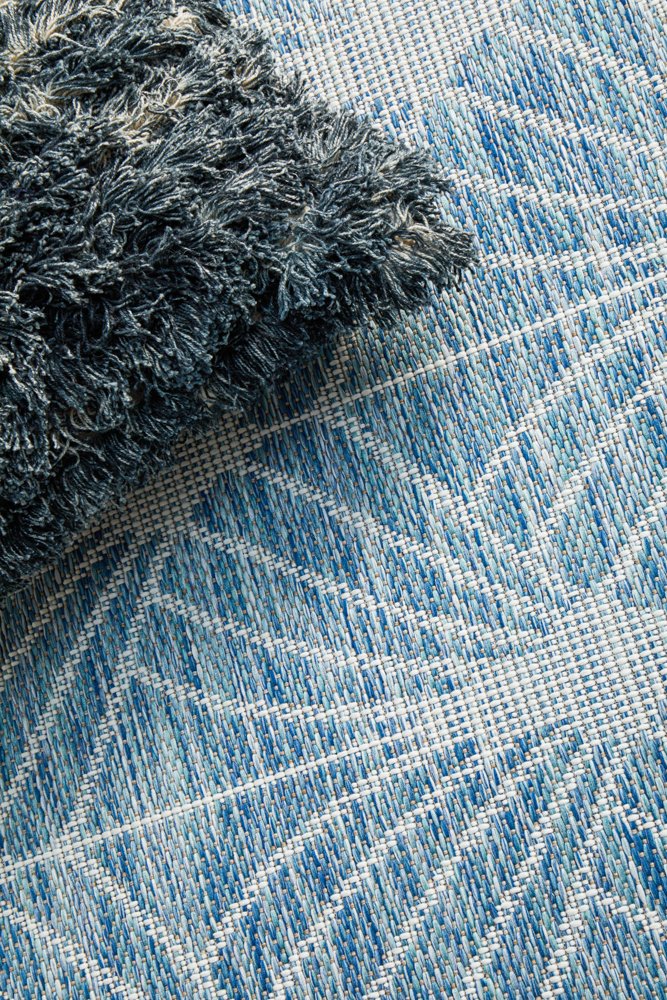 "Northampton" Hamptons Style Indoor Rug , Navy & White - Image 6