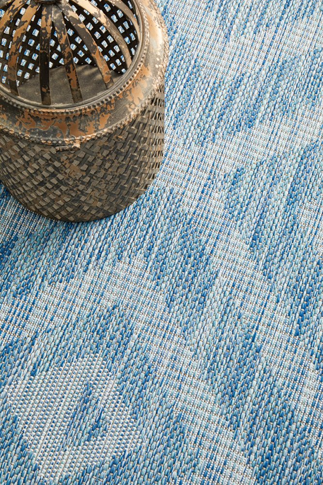 "Terrace" Hamptons Style Outdoor/Indoor Rug 5504, Blue-Terrace 5504 Blue 230cm x 160cm - Image 5