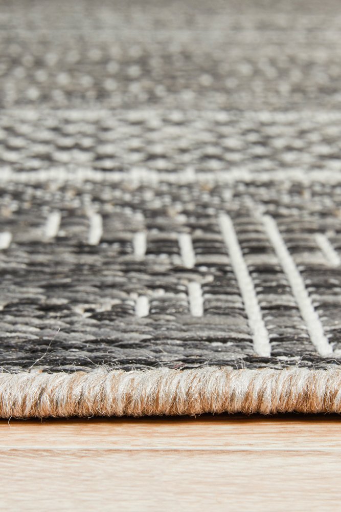 "Terrace" Hamptons Style Outdoor/Indoor Rug 5505, Grey-Terrace 5505 Grey 230cm x 160cm - Image 3