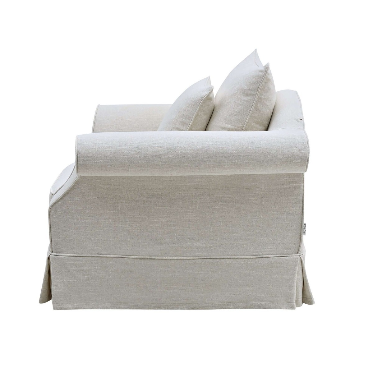 Slip Cover Only - Avalon Hamptons Armchair Ivory, W 109cm D 96cm H 81cm (RRP $699) - Image 3