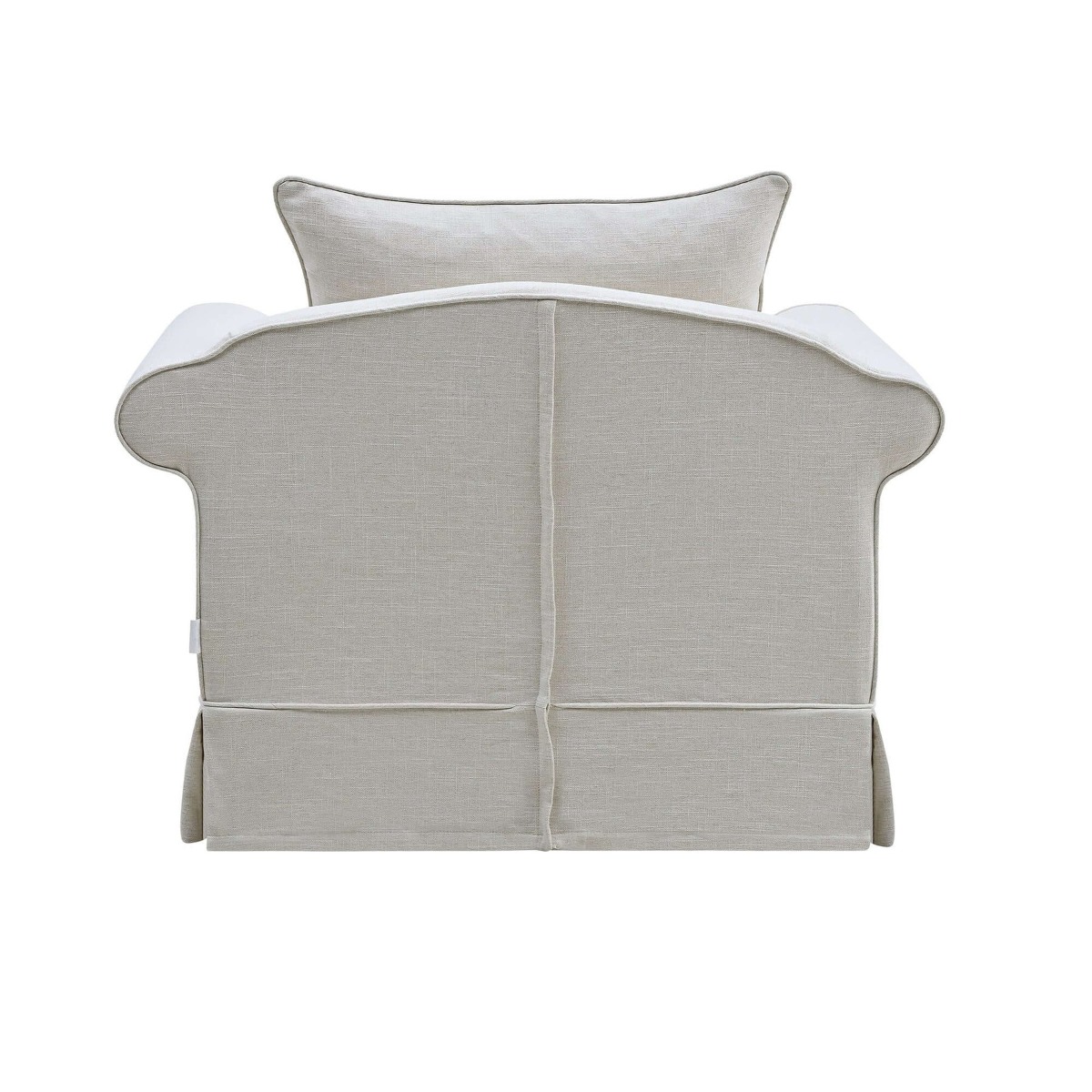 Slip Cover Only - Avalon Hamptons Armchair Ivory, W 109cm D 96cm H 81cm (RRP $699) - Image 2