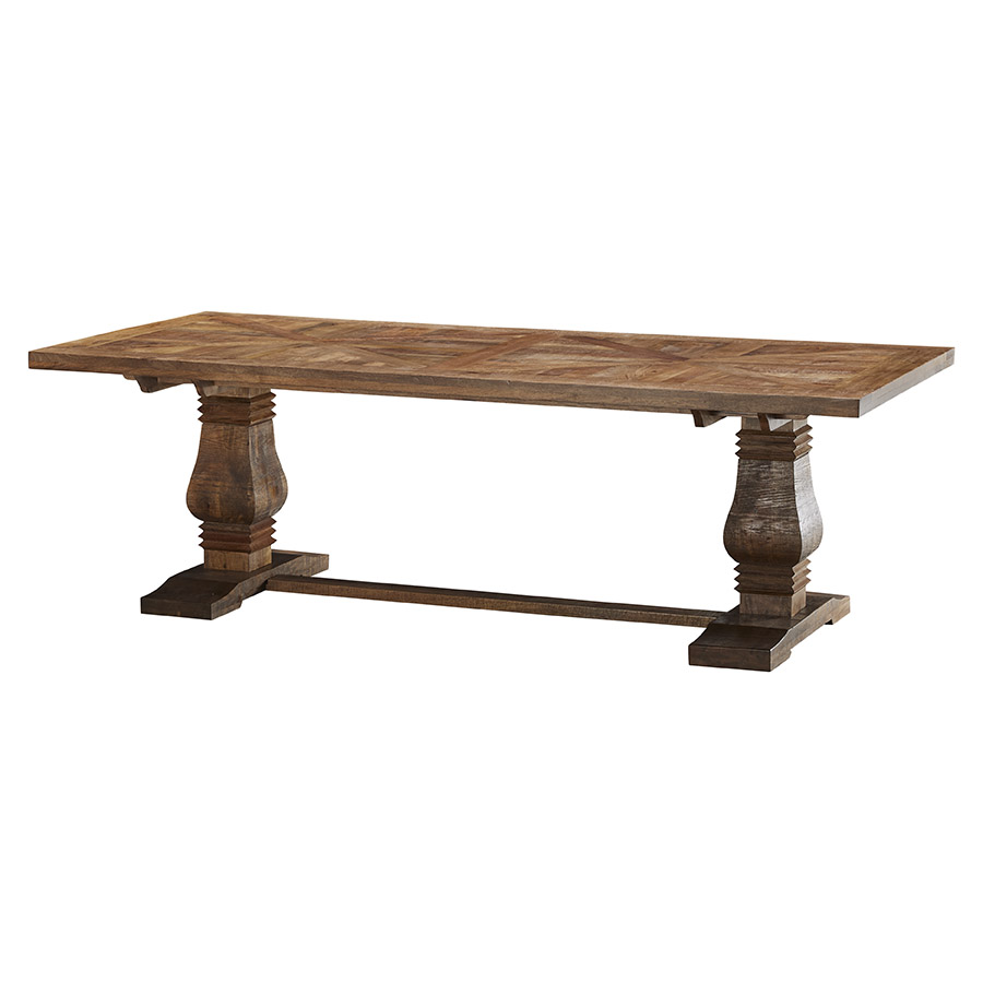 "Tuscany" 7 Piece Dining Package 210cm Solid Timber Dining Table with 6 Chloe Chairs (RRP $3999) - Image 2