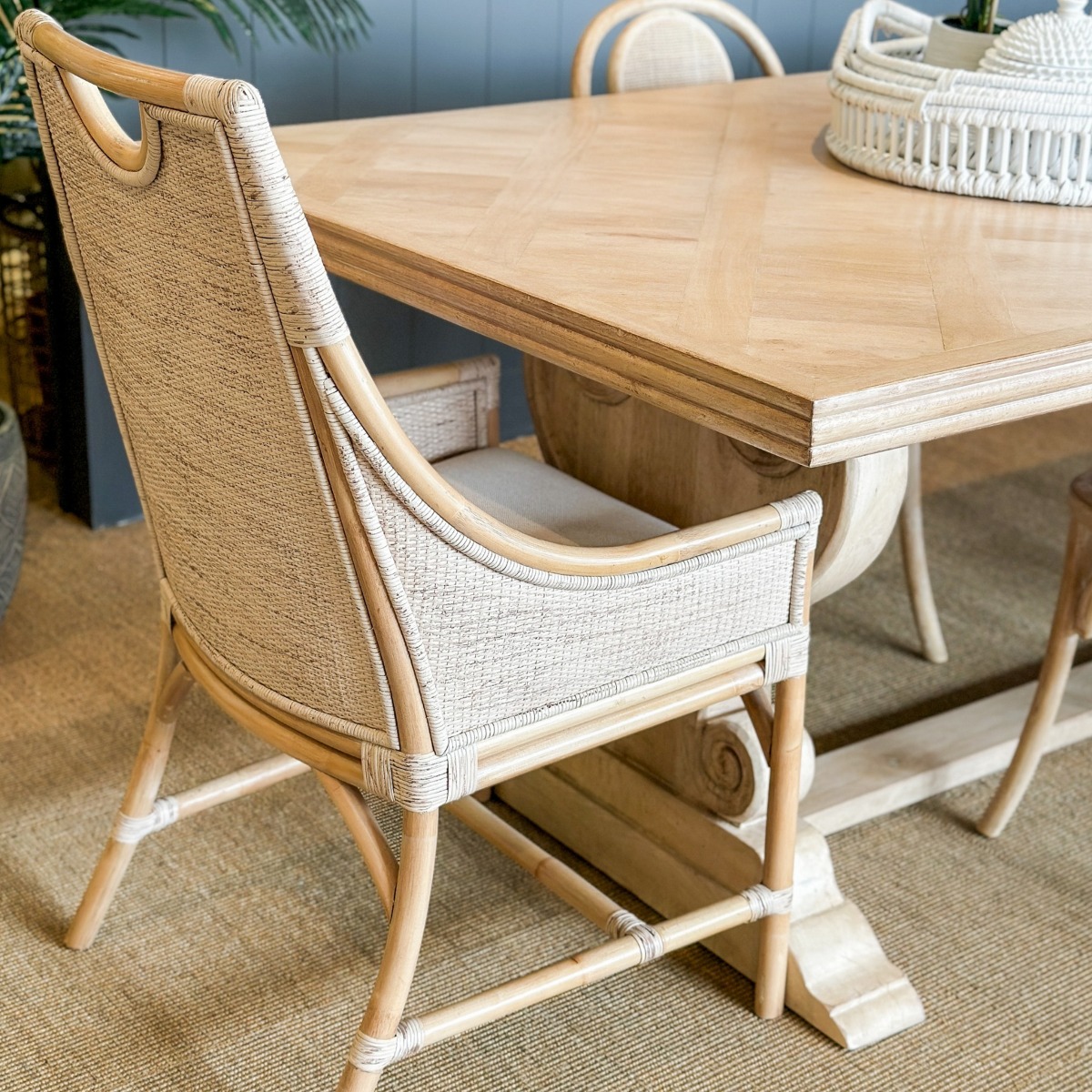 William Bamboo Dining Chair Natural, W 56 D 63 H 99cm (RRP $489) - Image 2