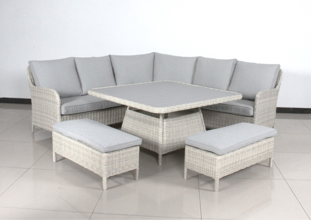 BOXING DAY SALE "Rowen" Hamptons Style Outdoor 6 Piece Corner Lounge Dining Package (RRP $3499) - Image 2