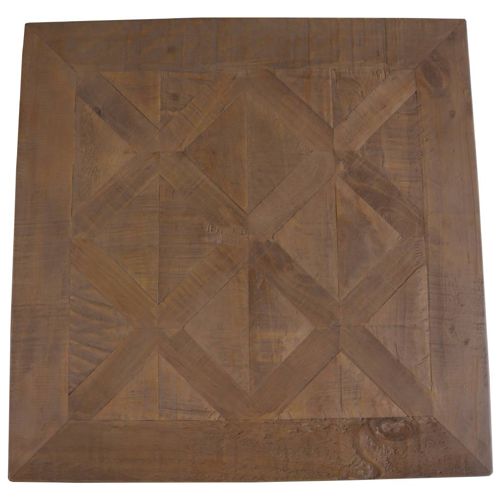 "Provence" Hamptons Style Solid Timber Lamp Table with Pedestal Base, 67cm x 67cm x 45.7cm - Image 3