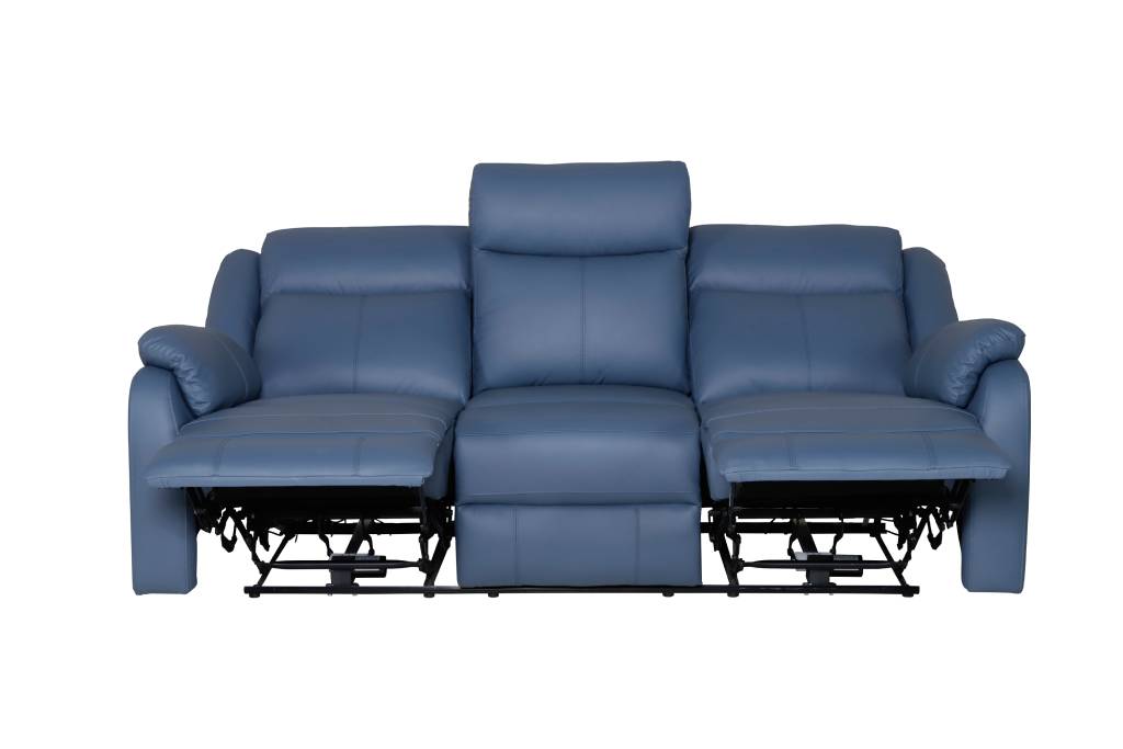 "Laurel" Genuine Murano Leather 3 Seater Electric Recliner Lounge, Superior Comfort (RRP $3499) - Image 2
