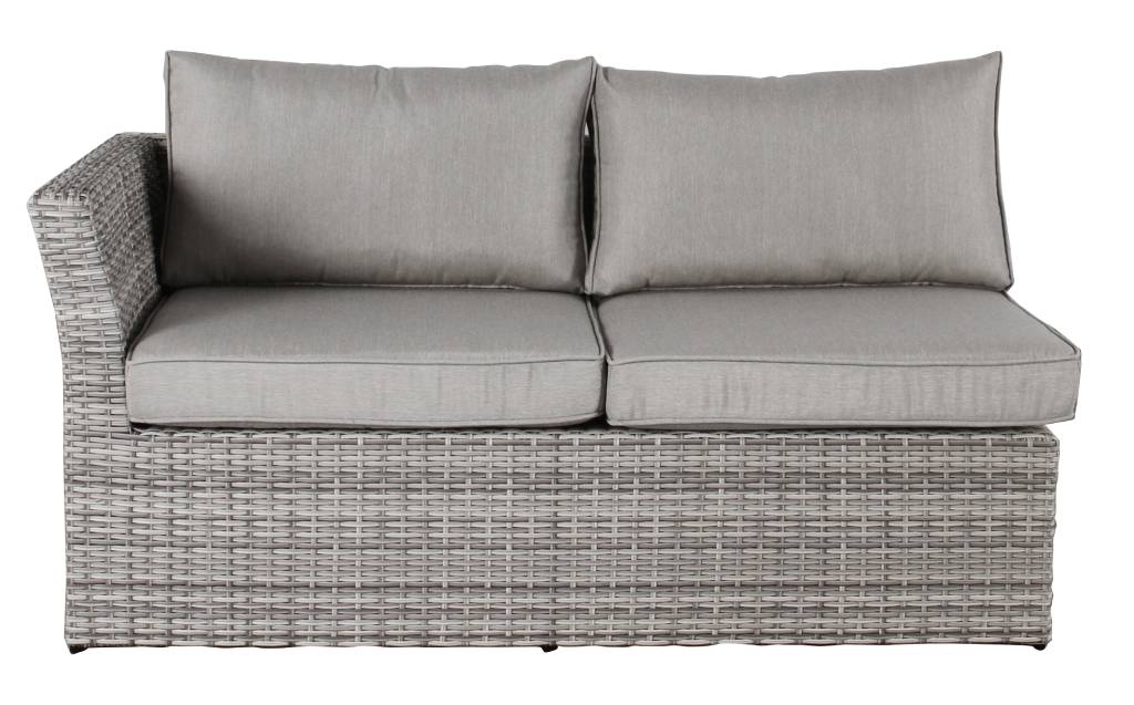 BOXING DAY SALE Amalfi Outdoor Modular Corner Lounge with Coffee Table, Grey Wicker (RRP $2999) - Image 2