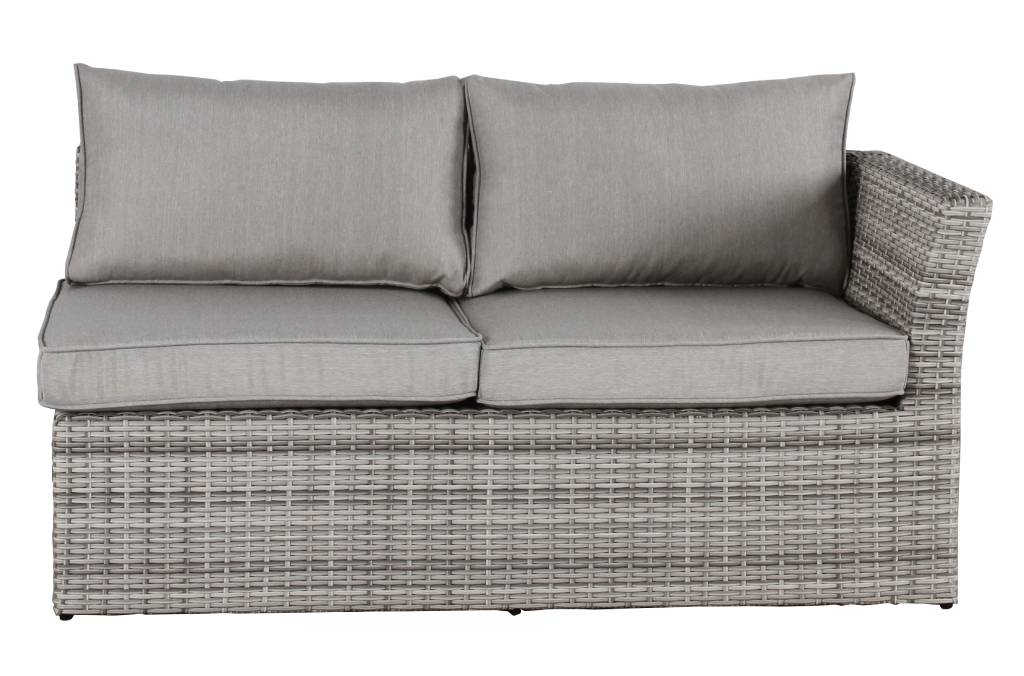 BOXING DAY SALE Amalfi Outdoor Modular Corner Lounge with Coffee Table, Grey Wicker (RRP $2999) - Image 3