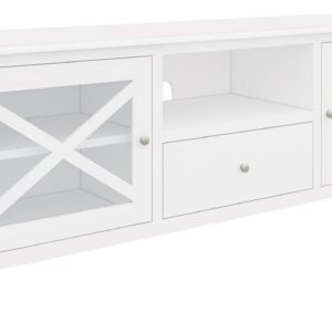 "Montauk" Hamptons Style Timber TV Entertainment Unit White, 170cmW x42cmD x 60cmH (RRP $999)