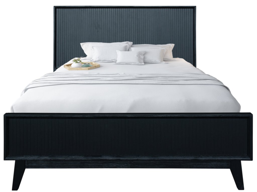 "Ellie" Hamptons Style Queen Bed, Black W161 x D223 x H120 CM (RRP $1499) - Image 6