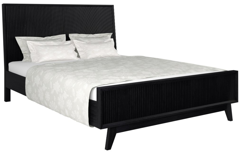 "Ellie" Hamptons Style King Bed, Black W191 x D223 x H120 CM (RRP $1699) - Image 5