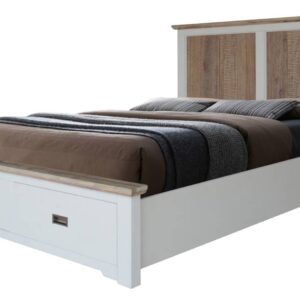 "Brampton" Hamptons Style Timber King Bed with Storage Drawers (RRP $2199)