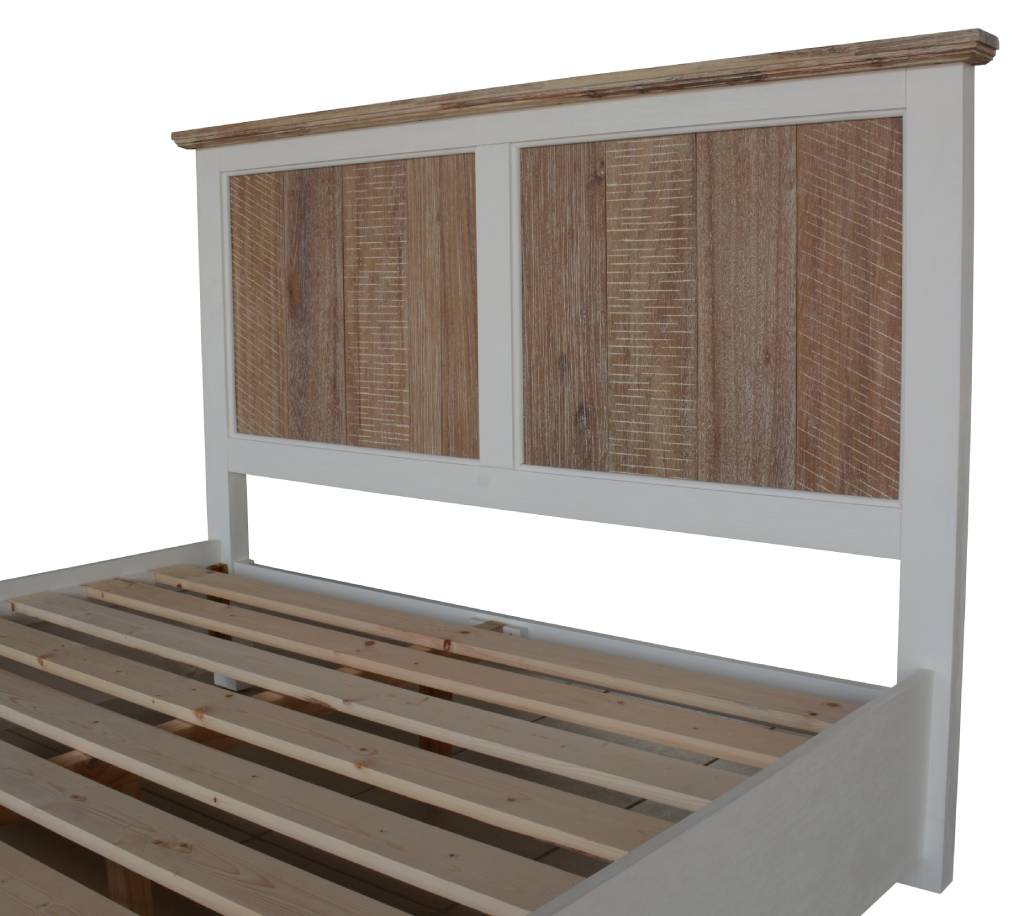 "Brampton" Hamptons Style Timber Queen Bed with Storage Drawers (RRP $1999) - Image 4