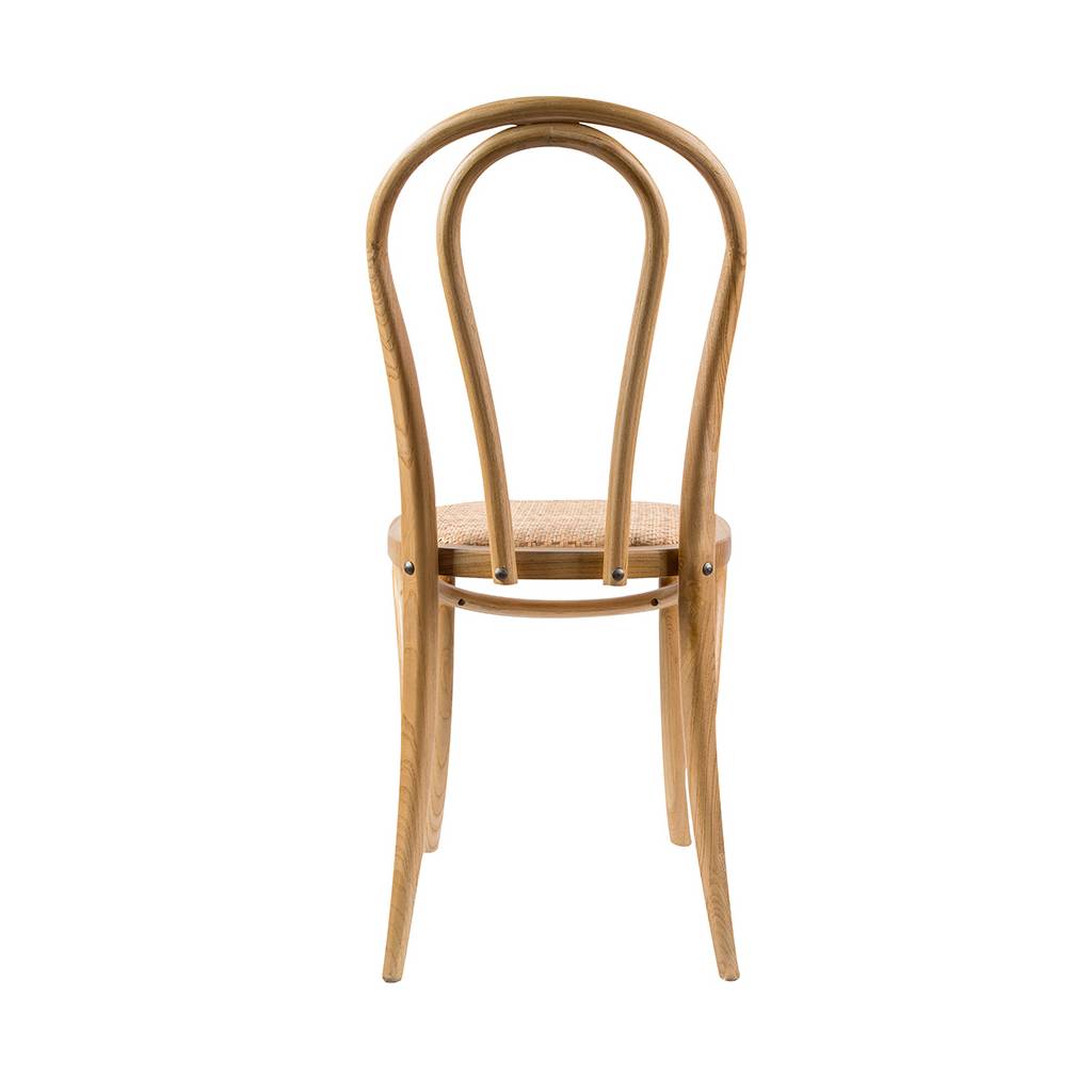 CLEARANCE SALE "Bondi" Bentwood Dining Chair with Rattan Seat Oak (RRP $299) - Image 4