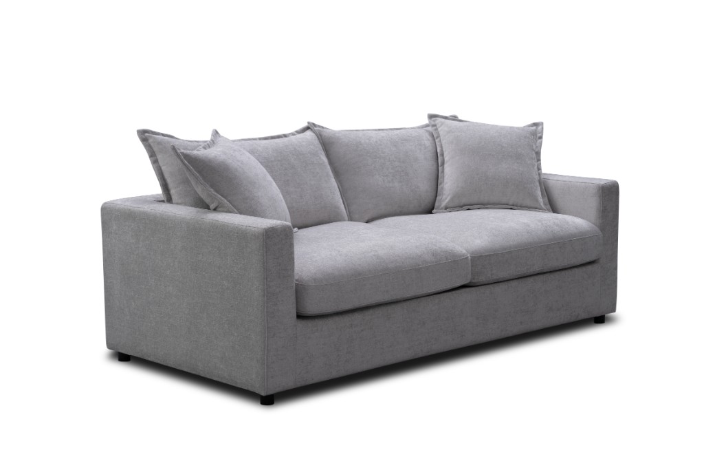 "Carolina" Hamptons Style 2 Seater Pull Out Sofa Bed, Silver (RRP $2999) - Image 2