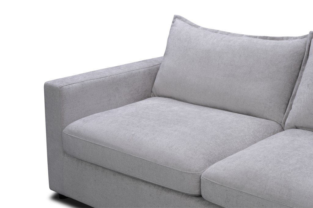 "Carolina" Hamptons Style 2 Seater Pull Out Sofa Bed, Silver (RRP $2999) - Image 4