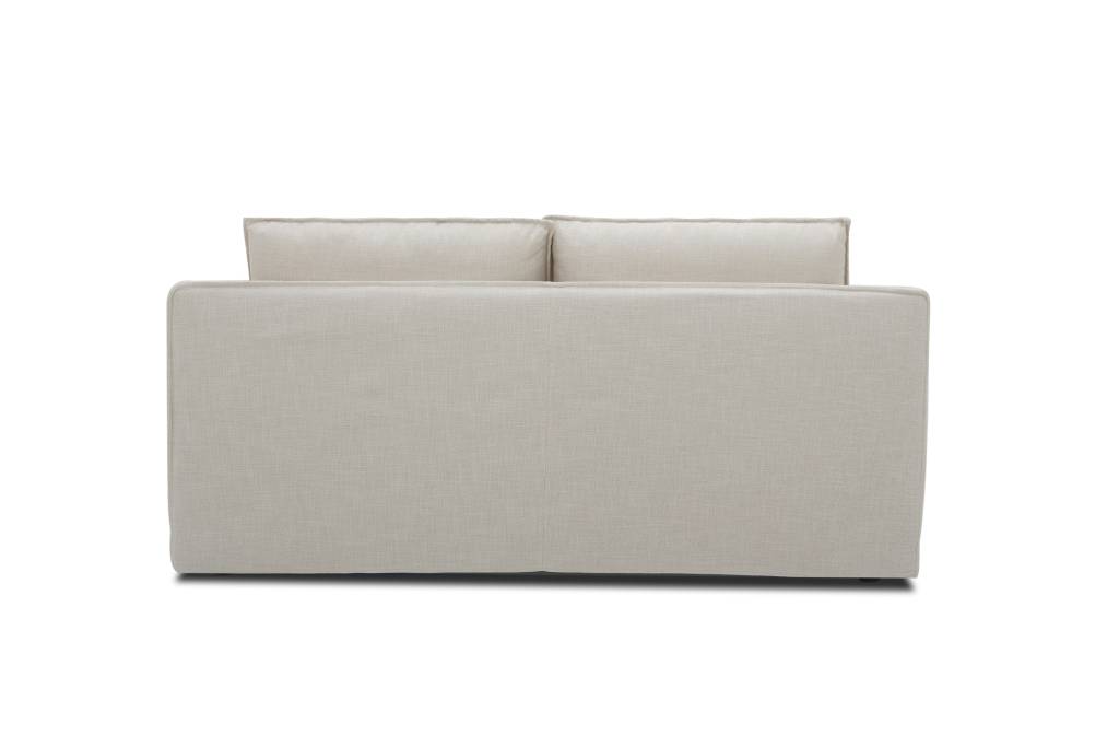 "Hampshire" Hamptons Style Feather 2 Seater Lounge Loose Cover, Beige (RRP $2499) - Image 4