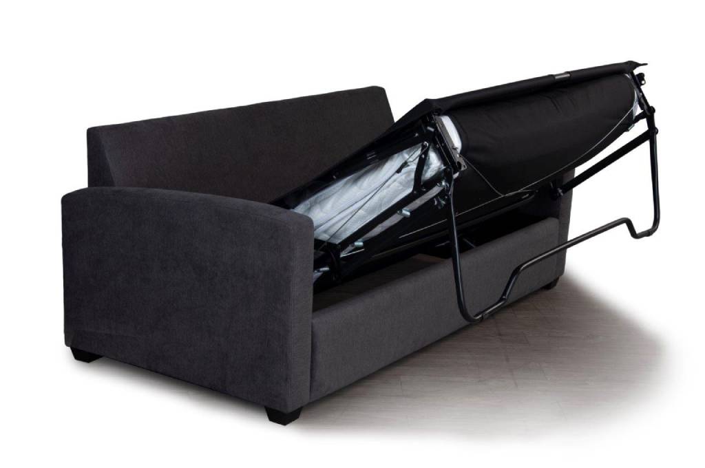 "Burleigh" 2 Seater Sofa Bed Lounge with Double Mattress, Graphite W179 x D90 x H90 CM (RRP $1699) - Image 4