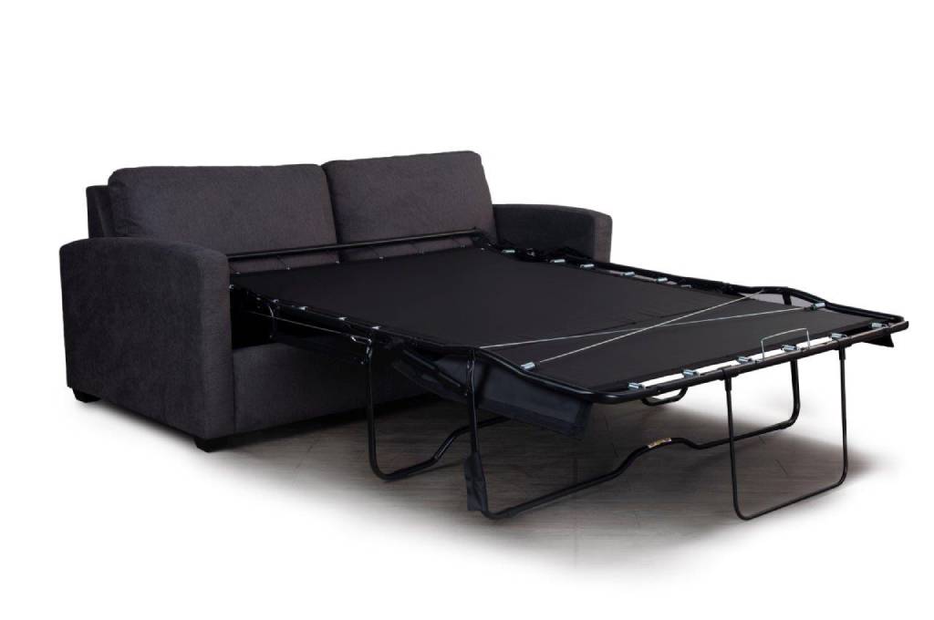 "Burleigh" 2 Seater Sofa Bed Lounge with Double Mattress, Graphite W179 x D90 x H90 CM (RRP $1699) - Image 5