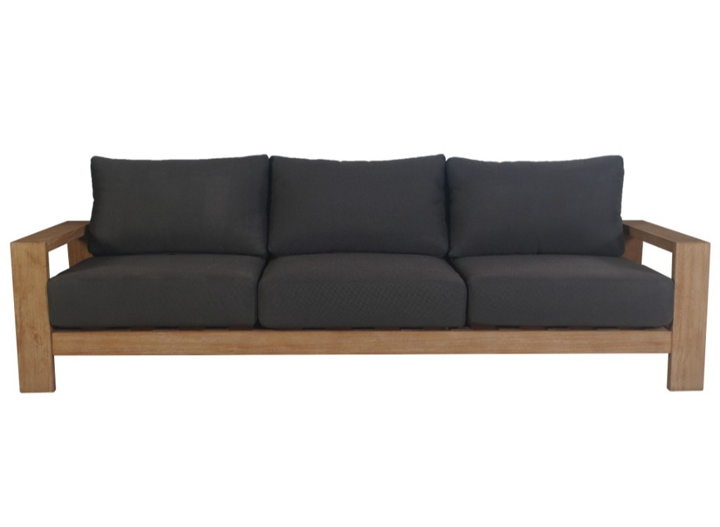 "Marrakesh" Coastal Style Outdoor 3 Seater Lounge, 237x89x75cm (RRP $1999) - Image 2