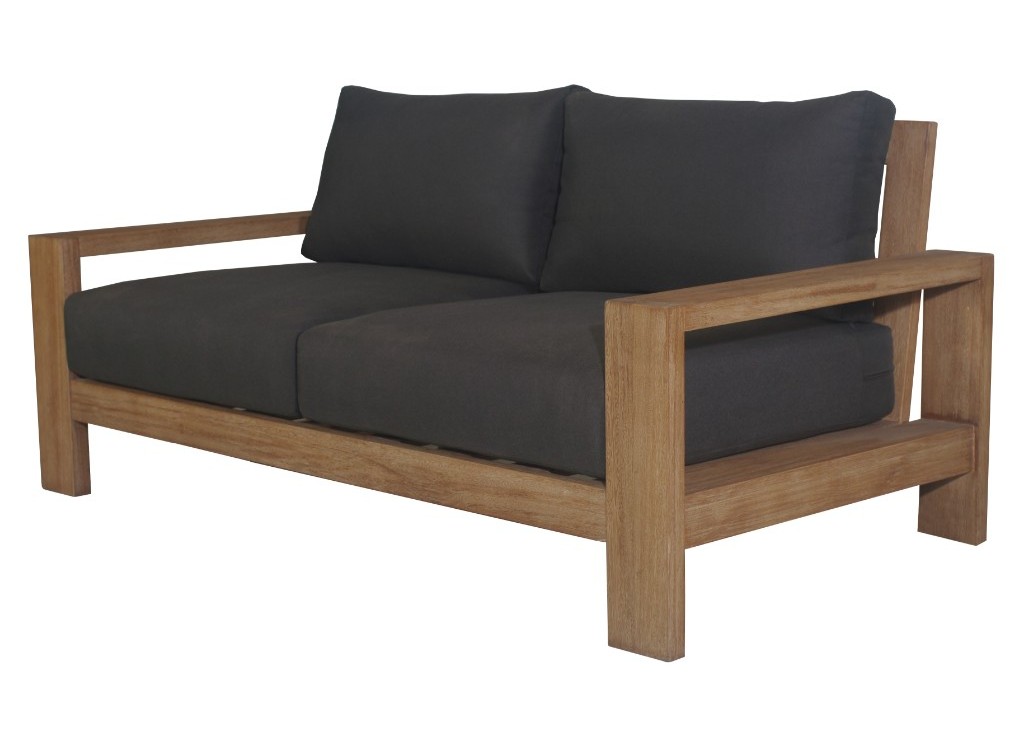 "Marrakesh" Coastal Style Outdoor Timber 2 Seater Lounge, W166 x D89 x H75 CM (RRP $1699) - Image 2