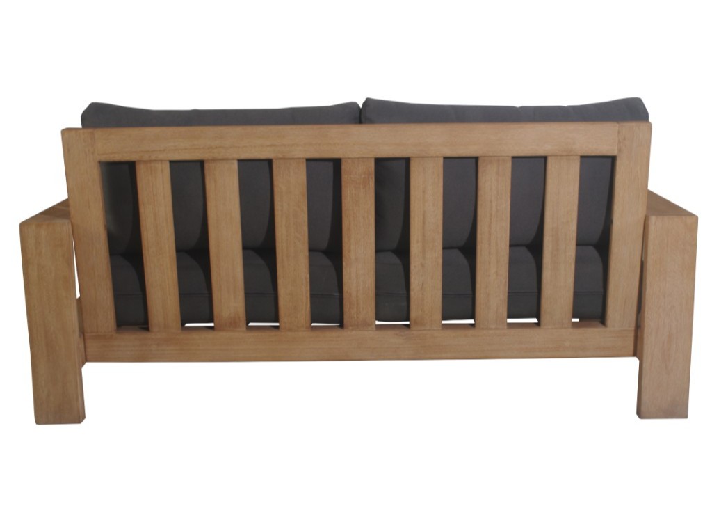 "Marrakesh" Coastal Style Outdoor Timber 2 Seater Lounge, W166 x D89 x H75 CM (RRP $1699) - Image 3