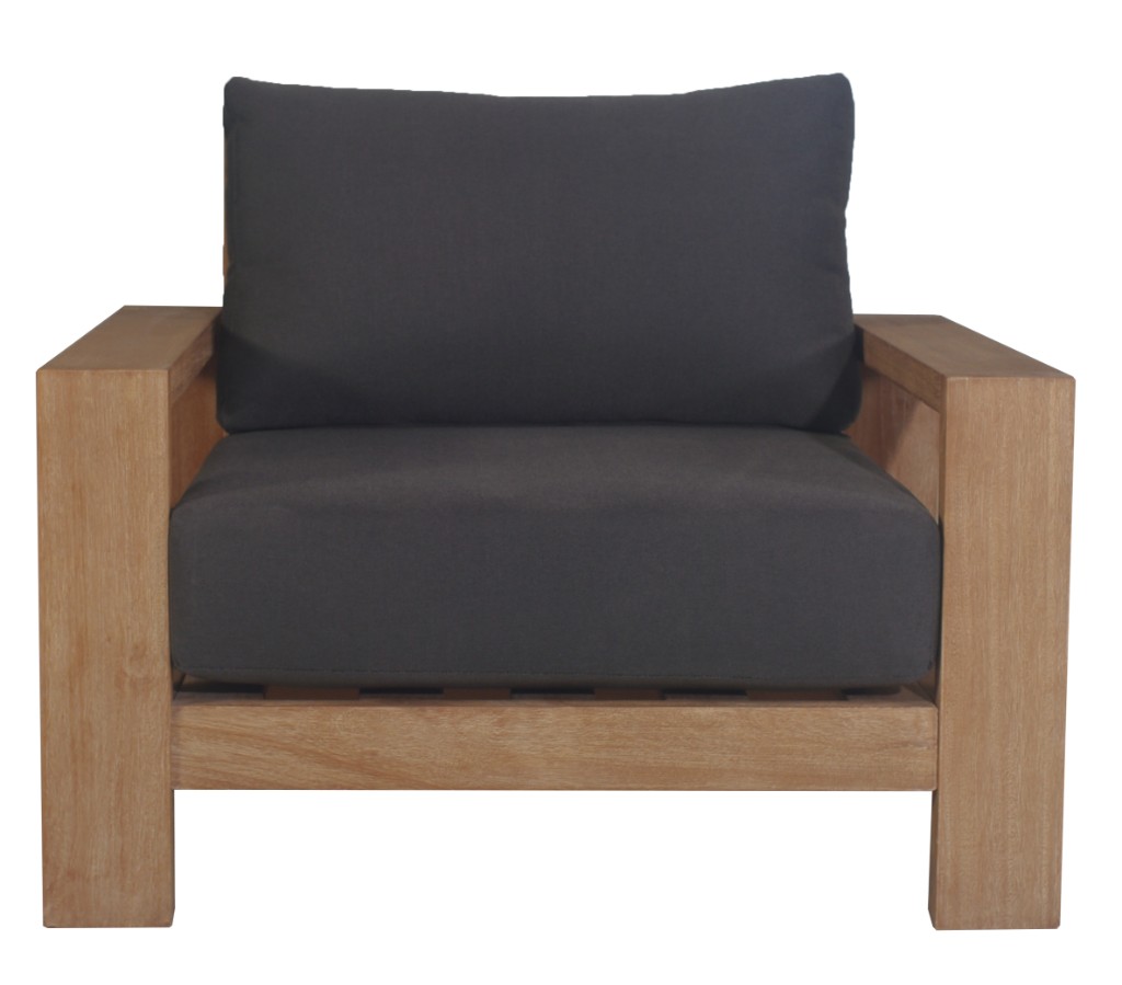 "Marrakesh" Coastal Style Outdoor Timber Armchair, W95 x D89 x H75 CM (RRP $1199) - Image 2