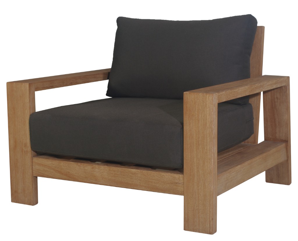 "Marrakesh" Coastal Style Outdoor Timber Armchair, W95 x D89 x H75 CM (RRP $1199) - Image 3