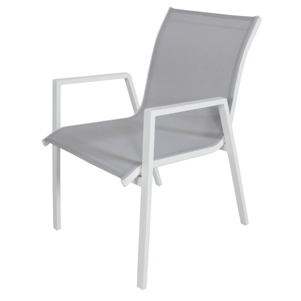 "Palm Beach" Hamptons Style Outdoor Aluminium Extension Dining Table 13 Pc Setting White (RRP $3499) - Image 3