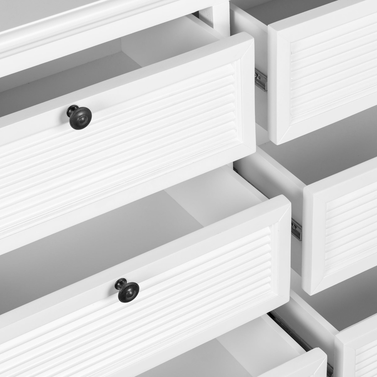 West Beach Chest of 6 Drawers White, L 140cm W 45cm H 82cm (RRP $1999) - Image 9
