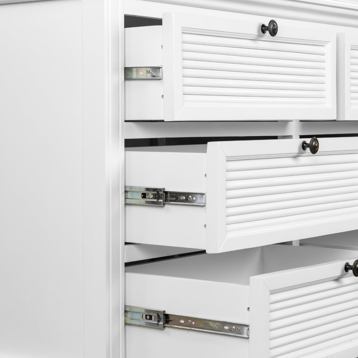 West Beach Chest of 6 Drawers White, L 140cm W 45cm H 82cm (RRP $1999) - Image 10