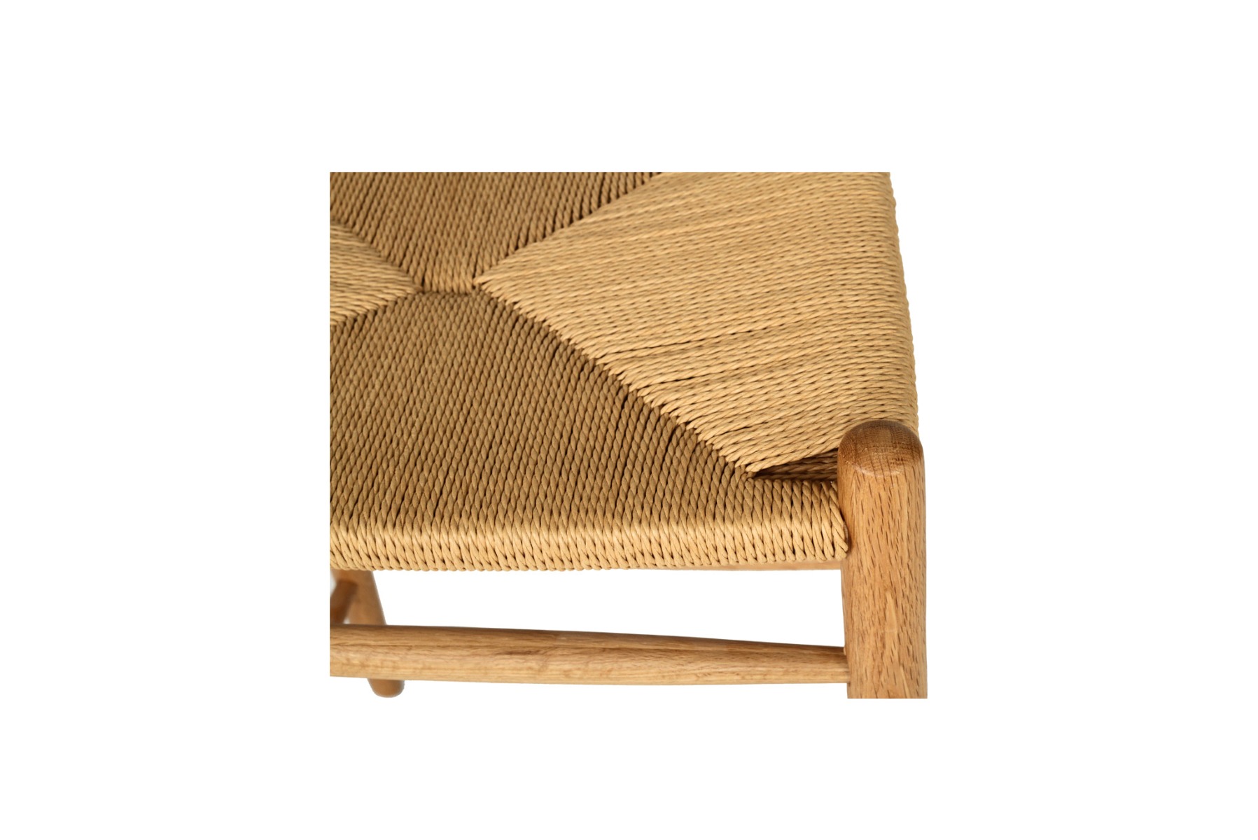 Wishbone Counter Stool Natural Oak, W 56cm x D 56cm x H 95cm - Image 7
