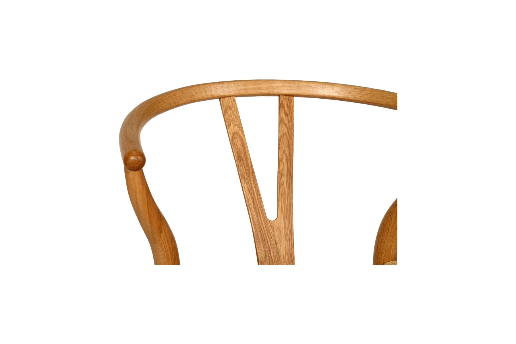 Wishbone Counter Stool Natural Oak, W 56cm x D 56cm x H 95cm - Image 5