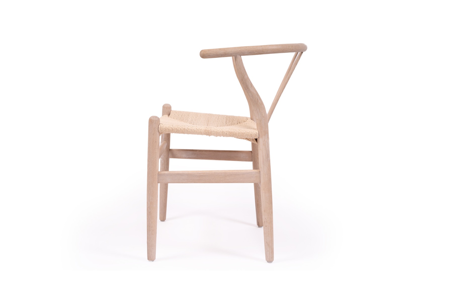 Wishbone Designer Replica Chair White Coastal Oak, W 56cm x D 55cm x H 74cm (RRP $399) - Image 7