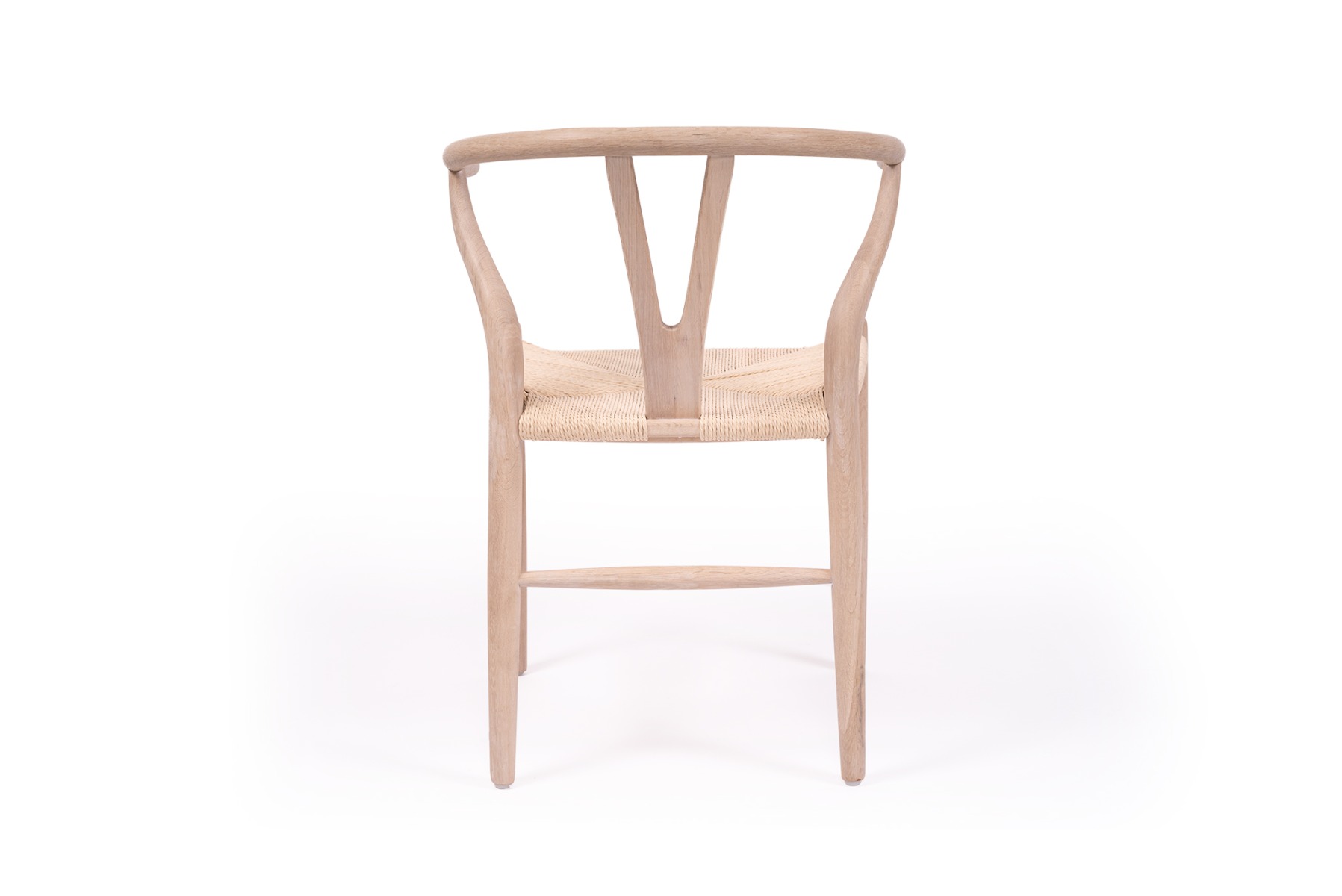 Wishbone Designer Replica Chair White Coastal Oak, W 56cm x D 55cm x H 74cm (RRP $399) - Image 6
